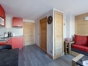 Interior - Renovated studio near slopes with Mont Blanc view (La Plagne Montchavin Les Coches)