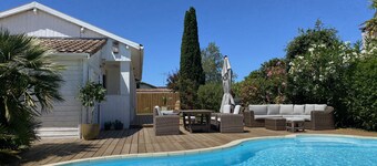 Charming renovated house with swimming pool, terrace and garden
