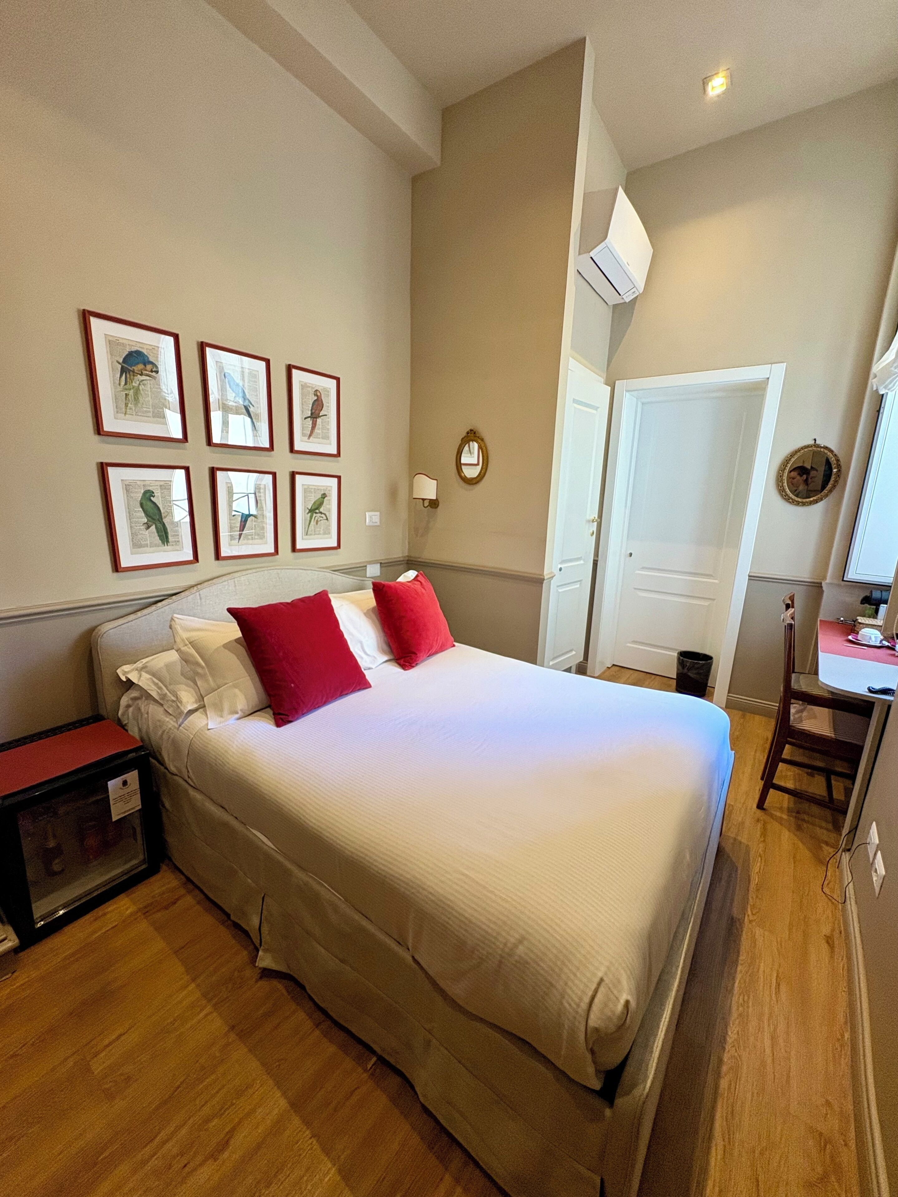 Egyptian cotton sheets, premium bedding, desk, laptop workspace