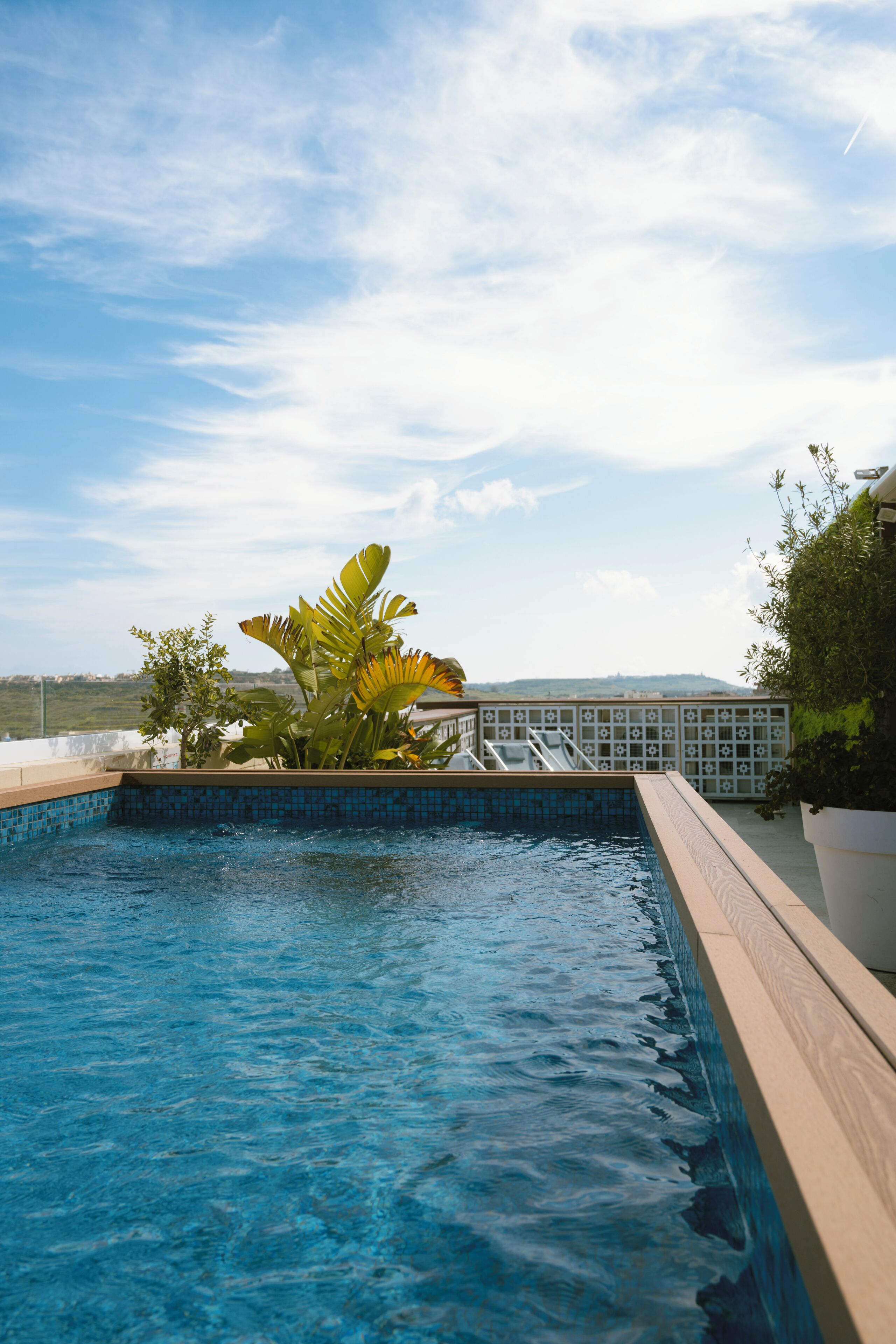 Rooftop pool