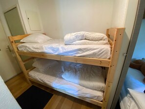 1 slaapkamer, een strijkplank/strijkijzer