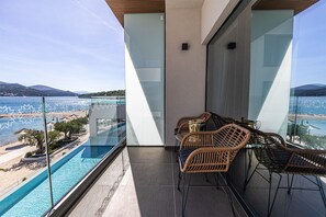 Superior Room, Balcony, Sea View | Terrace/patio - Marinus Beach Hotel (Marina)