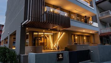 Front of property – evening/night