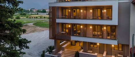 Front of property – evening/night