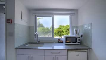 Premium Double Room, Patio | Dapur kecil peribadi | Cerek elektrik