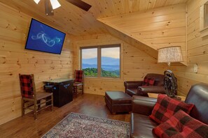 Fernseher, Kamin