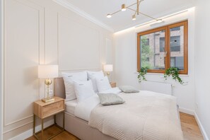 Apartamento executivo | 2 quartos, cofres nos quartos, cortinas blackout, quartos à prova de som