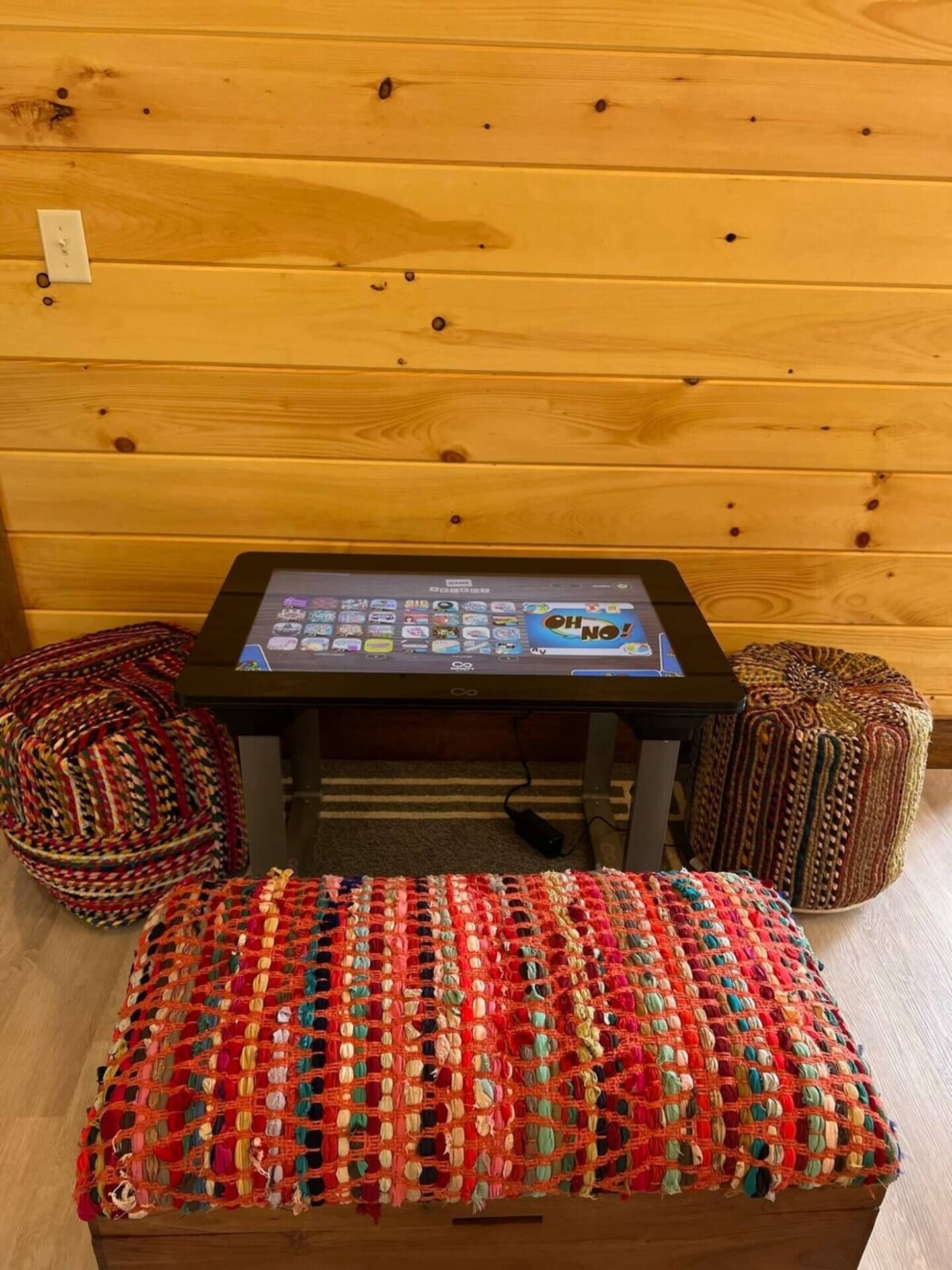 Electronic Game Table. Filled with games for all ages. Great for rainy days! No lost pieces, lots of game choices.