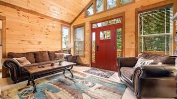 Smart TV, fireplace, video games, offices