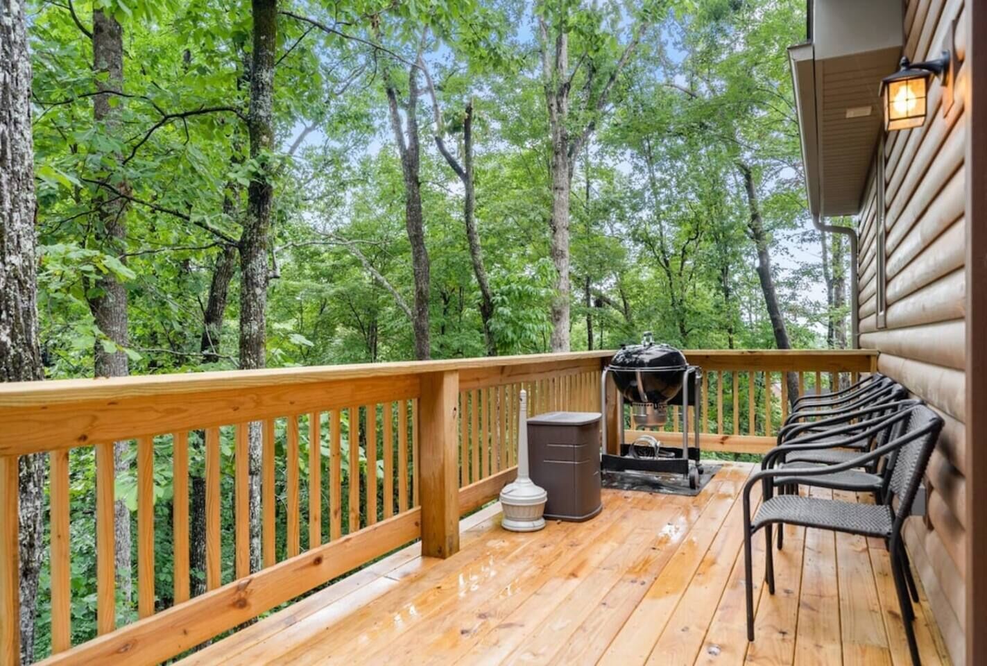 Back Deck and Grill with Outdoor Seating