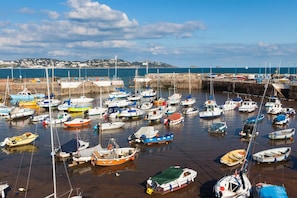 A marina with various boats docked. - The Spinney (Paignton)
