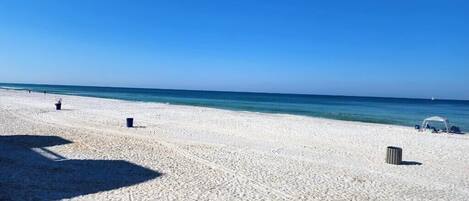 Sun-loungers, beach towels