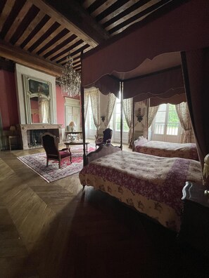 Suite, en-suite badkamer, uitzicht op park