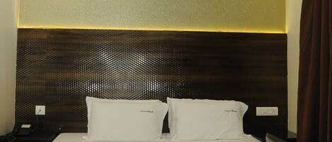 Grand Double Room | Egyptian cotton sheets, premium bedding, memory-foam beds, desk