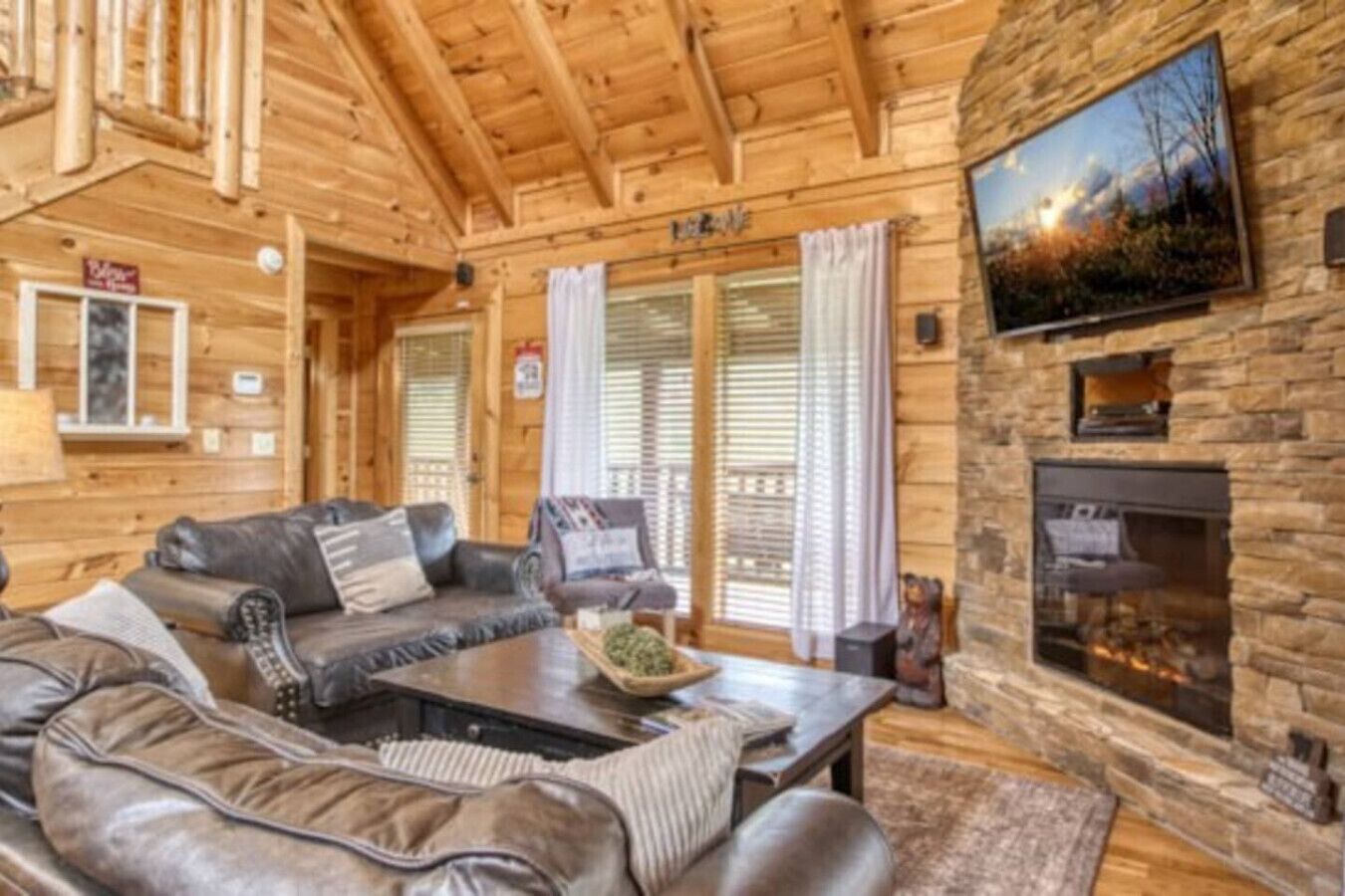 TV connectée, cheminée