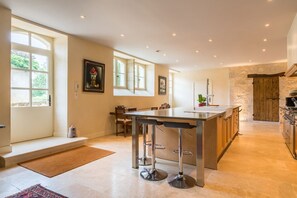 Fridge, dishwasher, high chair, freezer