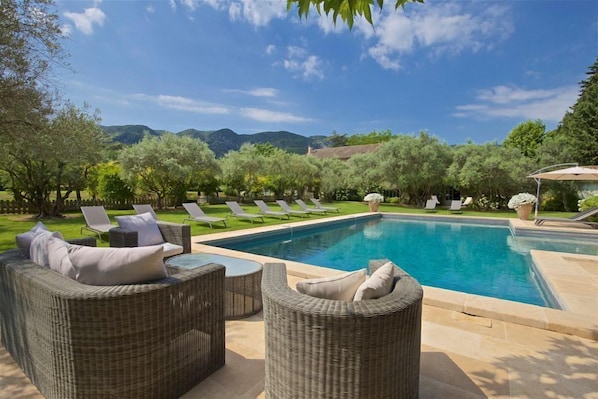 A heated pool