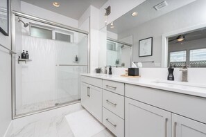 Hair dryer, towels