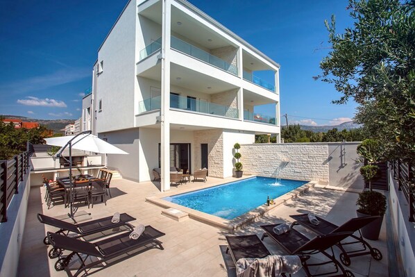 A heated pool