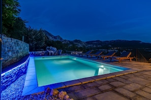 A heated pool