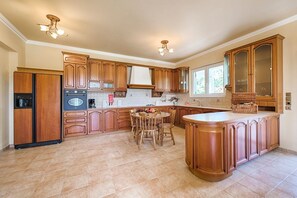 Microwave, dishwasher, high chair