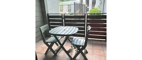 屋外ダイニングエリア