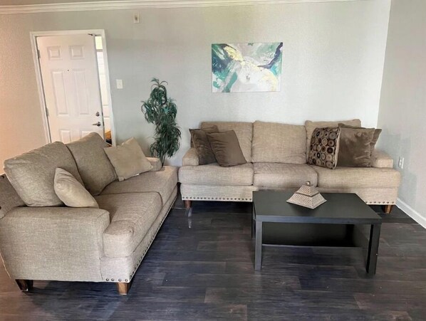 Living area - Medical Center, NRG, Pool View, Zoo, HCC (Houston)