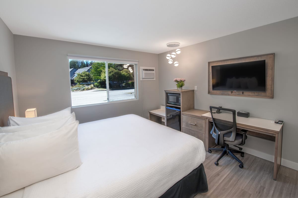 Rom – standard, 1 queensize-seng, hageutsikt | Sengetøy i egyptisk bomull og sengetøy av topp kvalitet