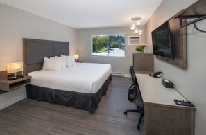 Deluxe kamer, 1 kingsize bed, kitchenette | Lakens van Egyptisch katoen, luxe beddengoed, pillowtop-bedden