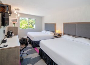 Deluxe Room, 2 Queen Beds | Egyptian cotton sheets, premium bedding, pillow-top beds, desk - The Spot at Porpoise Bay (Sechelt)