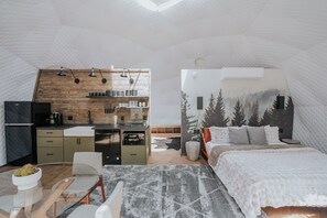 1 bedroom, free WiFi, bed sheets - Dome 2 (Brunson) (Gilmer County)