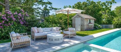 A heated pool
