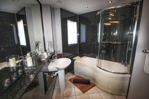 Shower, hair dryer