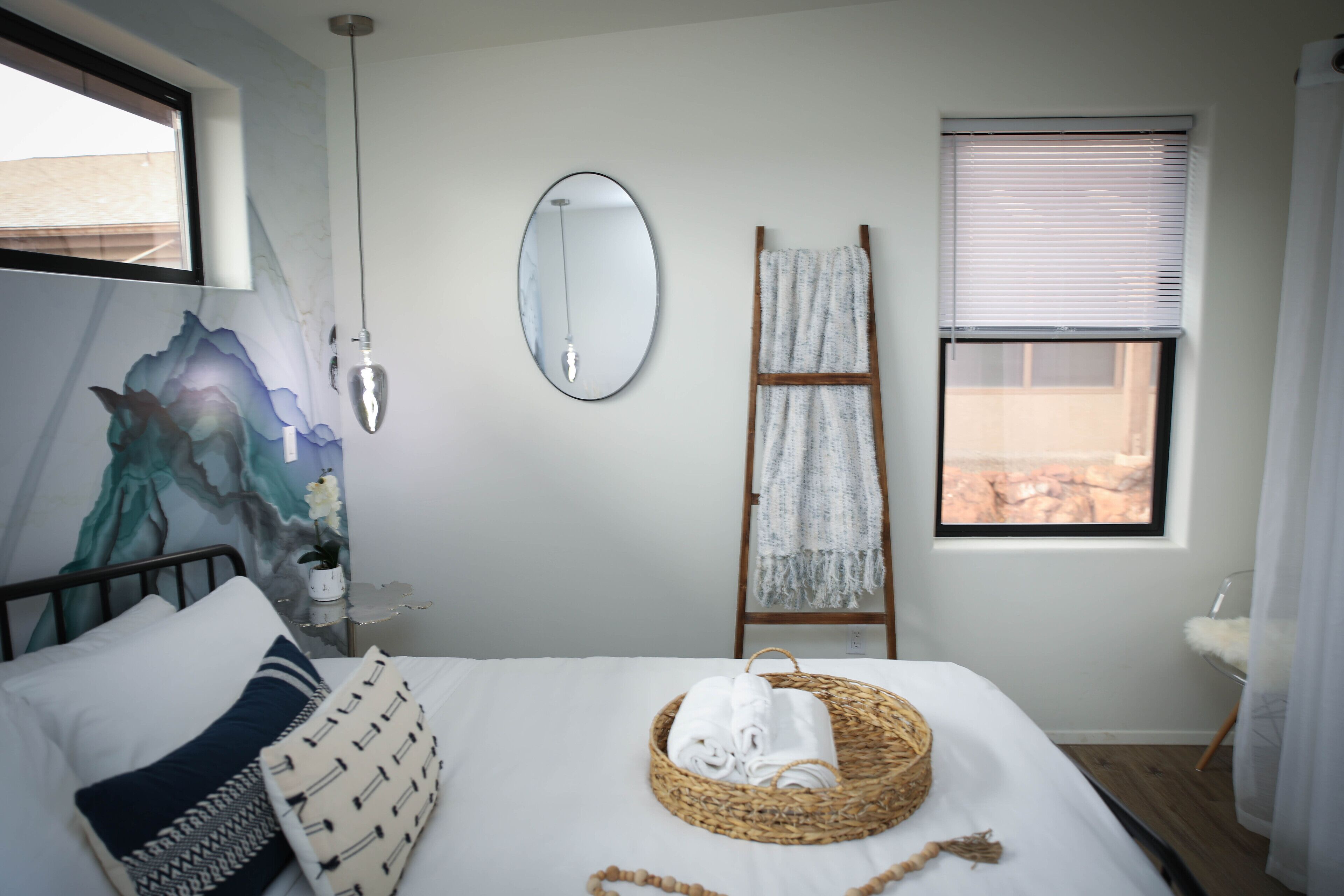 2 bedrooms, iron/ironing board, travel crib, WiFi (free)