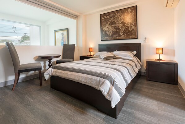 1 makuuhuone, työpöytä, ilmainen Wi-Fi, vuodevaatteet