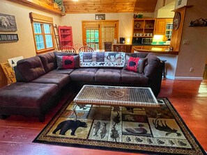 Smart TV, fireplace, video games, books