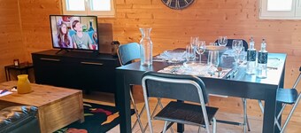 T2 apartment with 50's cinema spirit and swimming pool