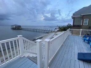 View of Bay front back deck