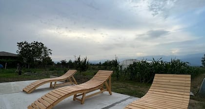 comfortable family hotel, pet friendly, with open pool, beautiful garden