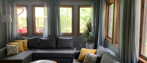 TV connectée, cheminée