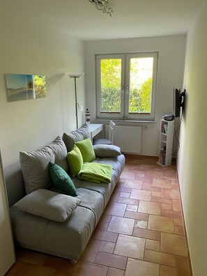 TV, DVD player, stereo