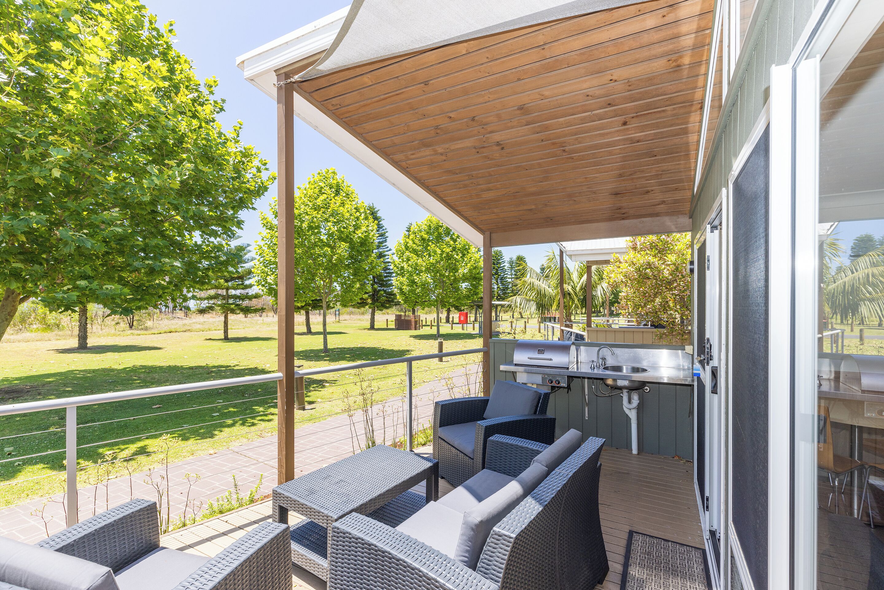 2 Bedroom Superior Cabin | Terrasse/Patio