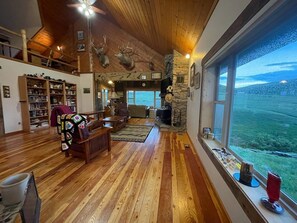 TV connectée, lecteur de DVD, livres, chaîne hi-fi