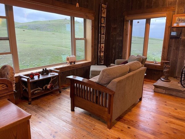 Smart TV, DVD player, books, stereo