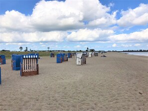 Vlak bij het strand