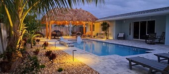 Home by the Beach with Heated Pool