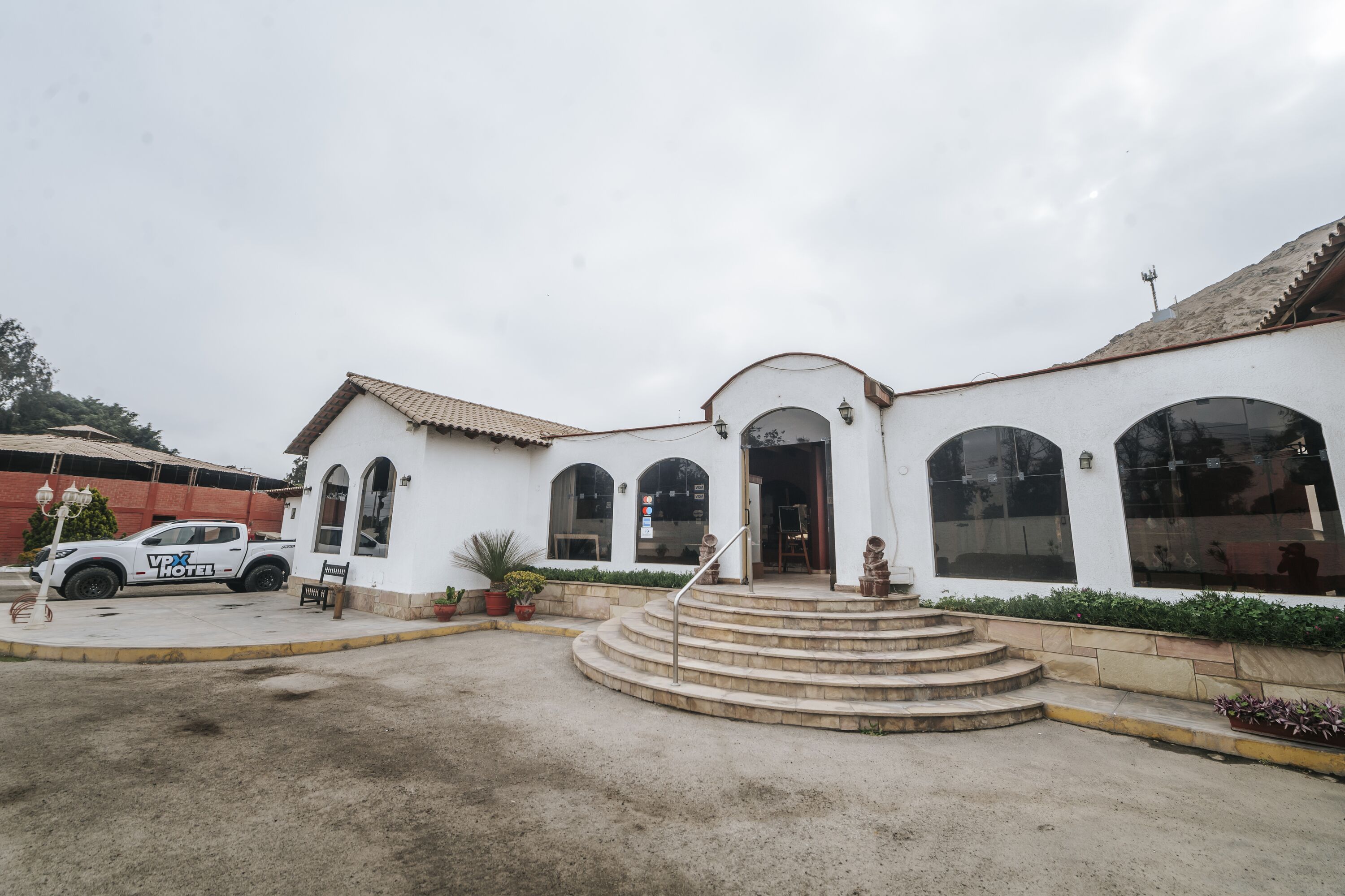 Majoituspaikan julkisivu