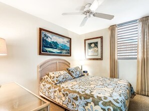 2 bedrooms, iron/ironing board, internet