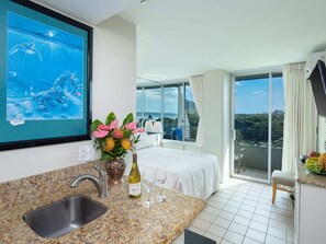 1 soverom, strykejern/-brett og internettilgang