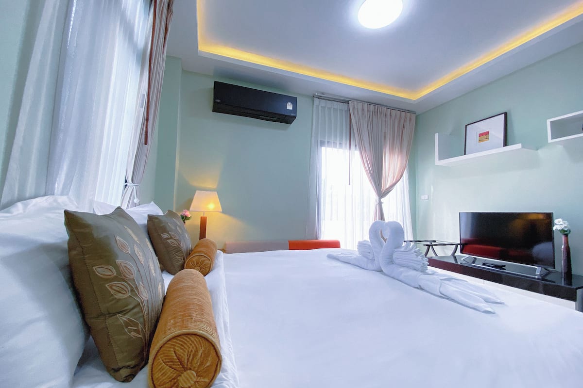 Phòng đôi Deluxe | Phòng cách âm, truy cập Internet không dây miễn phí, bộ trải giường 